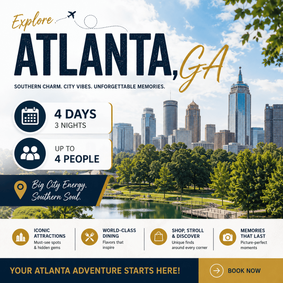 Homewood Suites by Hilton Atlanta Midtown, GA — 4D/3N Atlanta, GA